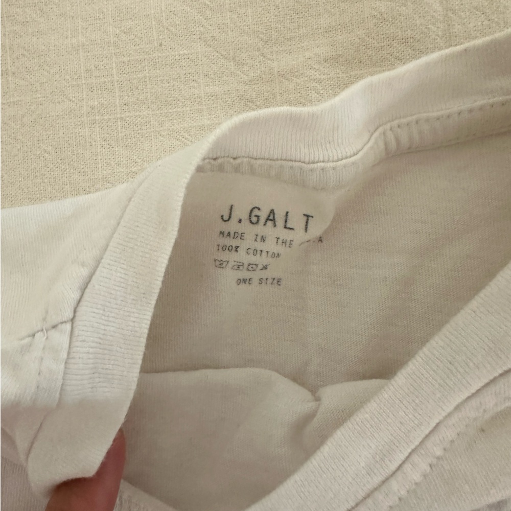 J Galt white t shirt